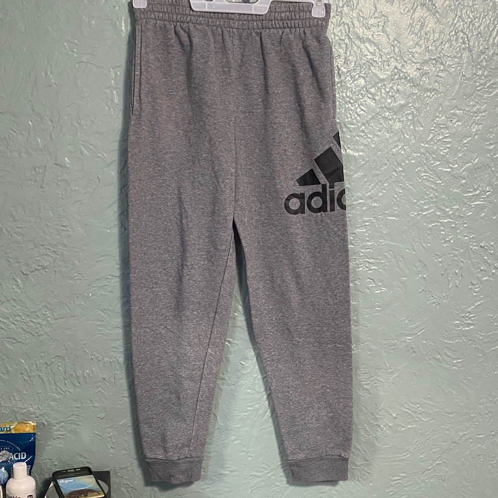 Adidas Kids Charcoal Gray Joggers
